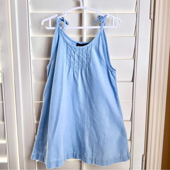 Ralph Lauren Baby-Wale Corduroy Dress 18M – Light Blue, Cotton, Classic Style - Picture 1 of 6